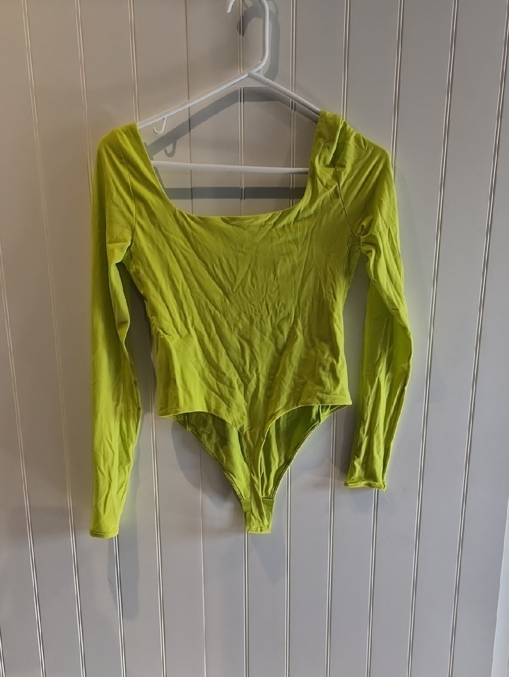 lululemon athletica Kids Neon Lime Long-Sleeve One-Piece Bodysuit